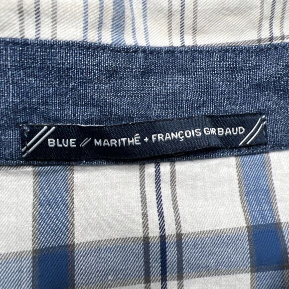 Marithe Francois Girbaud Long Sleeve Button Up Shirt Mens XXXL 3XL Blue Y2K 90s - Picture 5 of 13